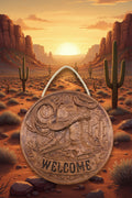 Western welcome sign