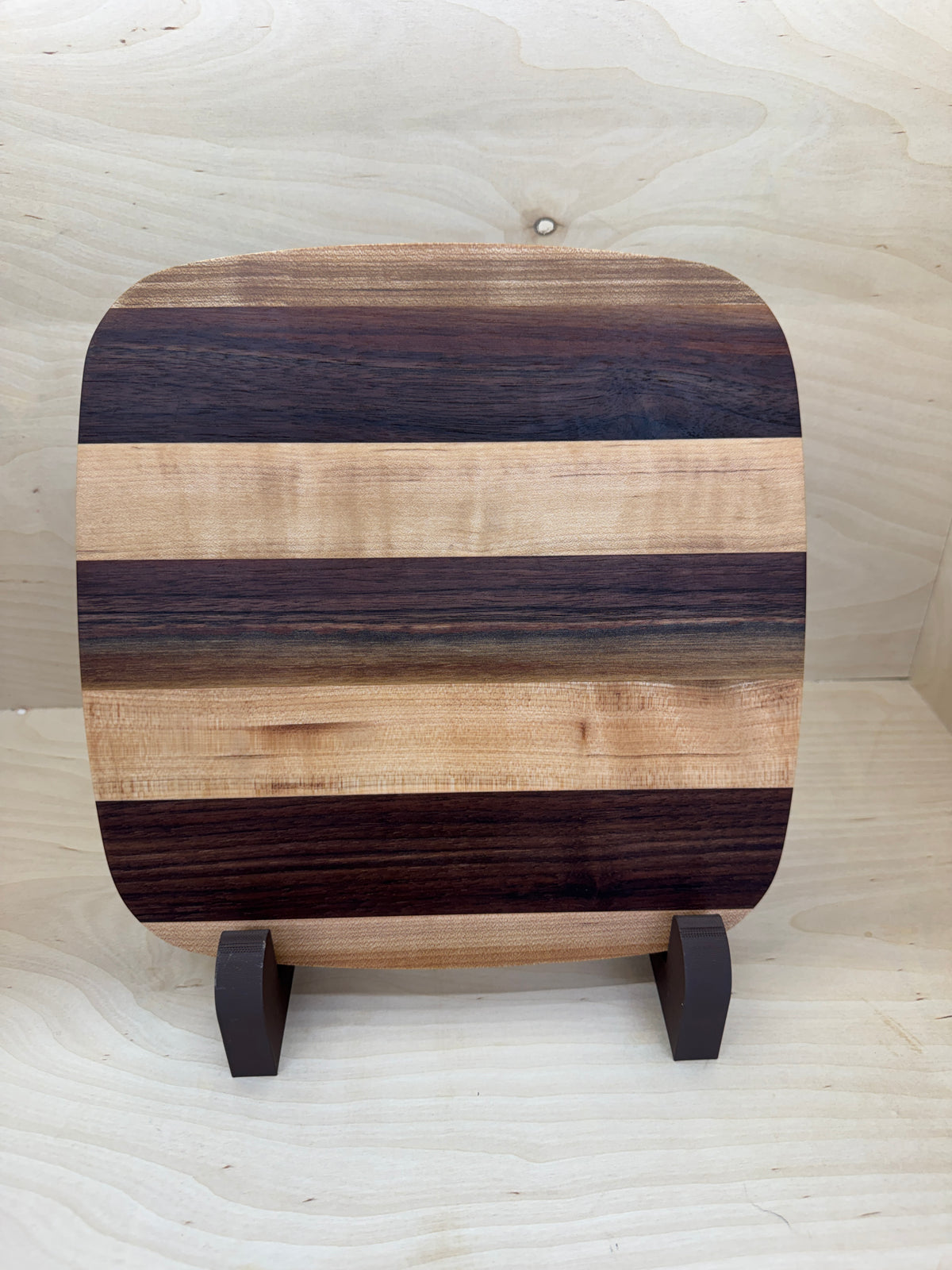 Walnut and maple tray