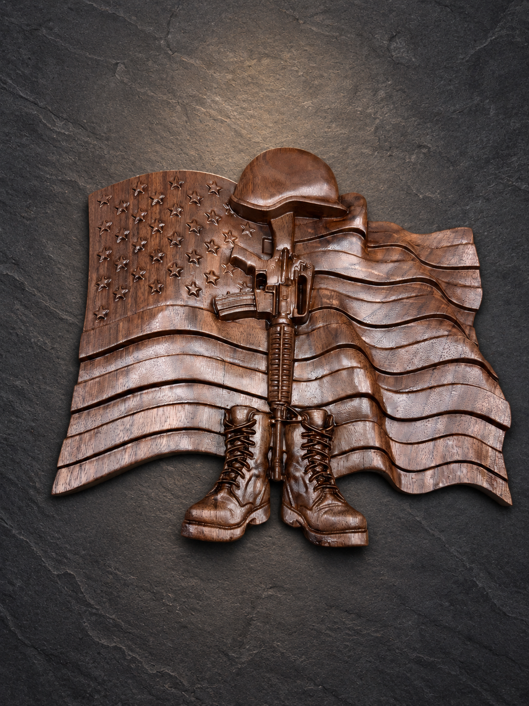 Fallen soldier- walnut