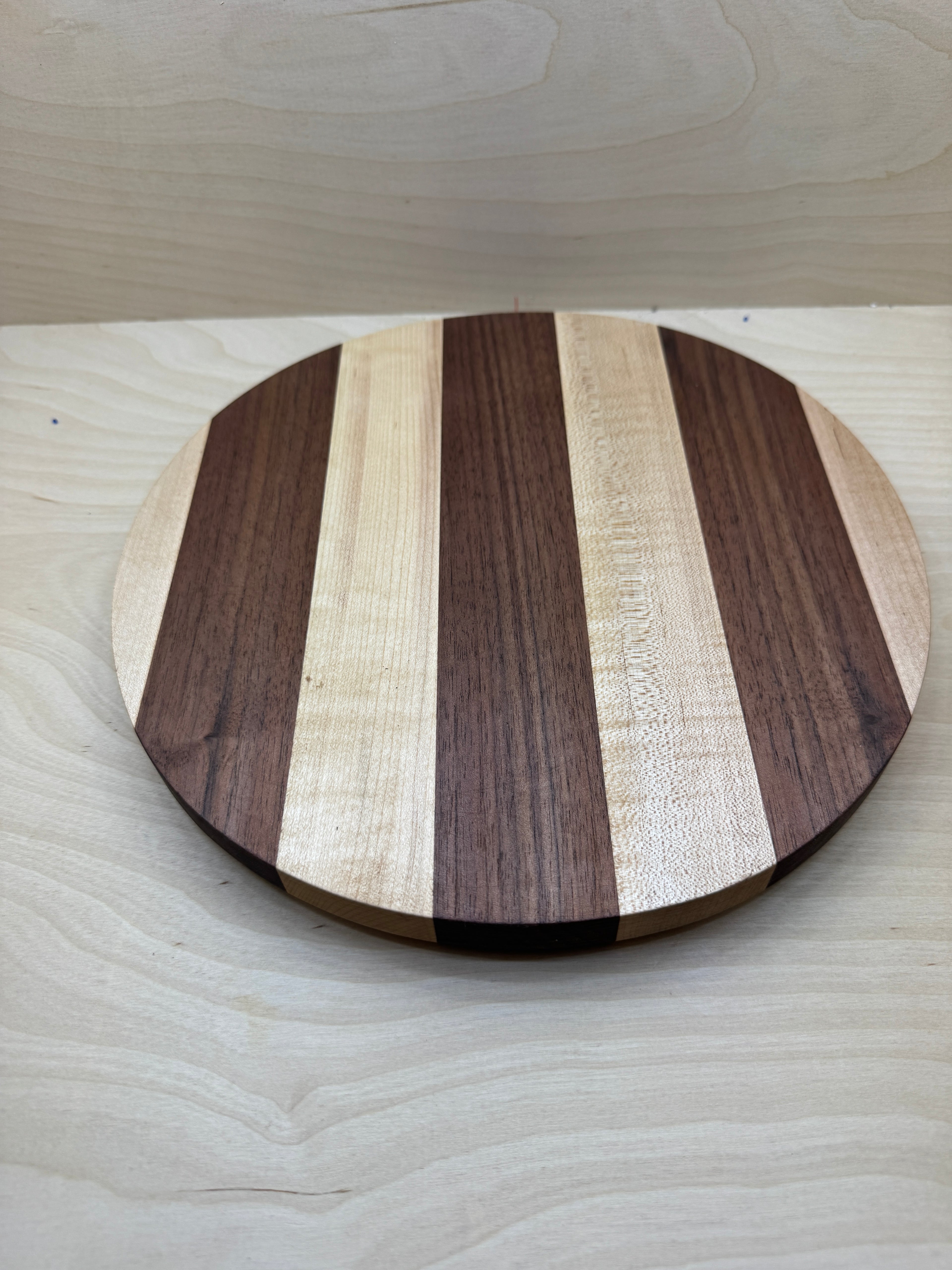Walnut and maple tray